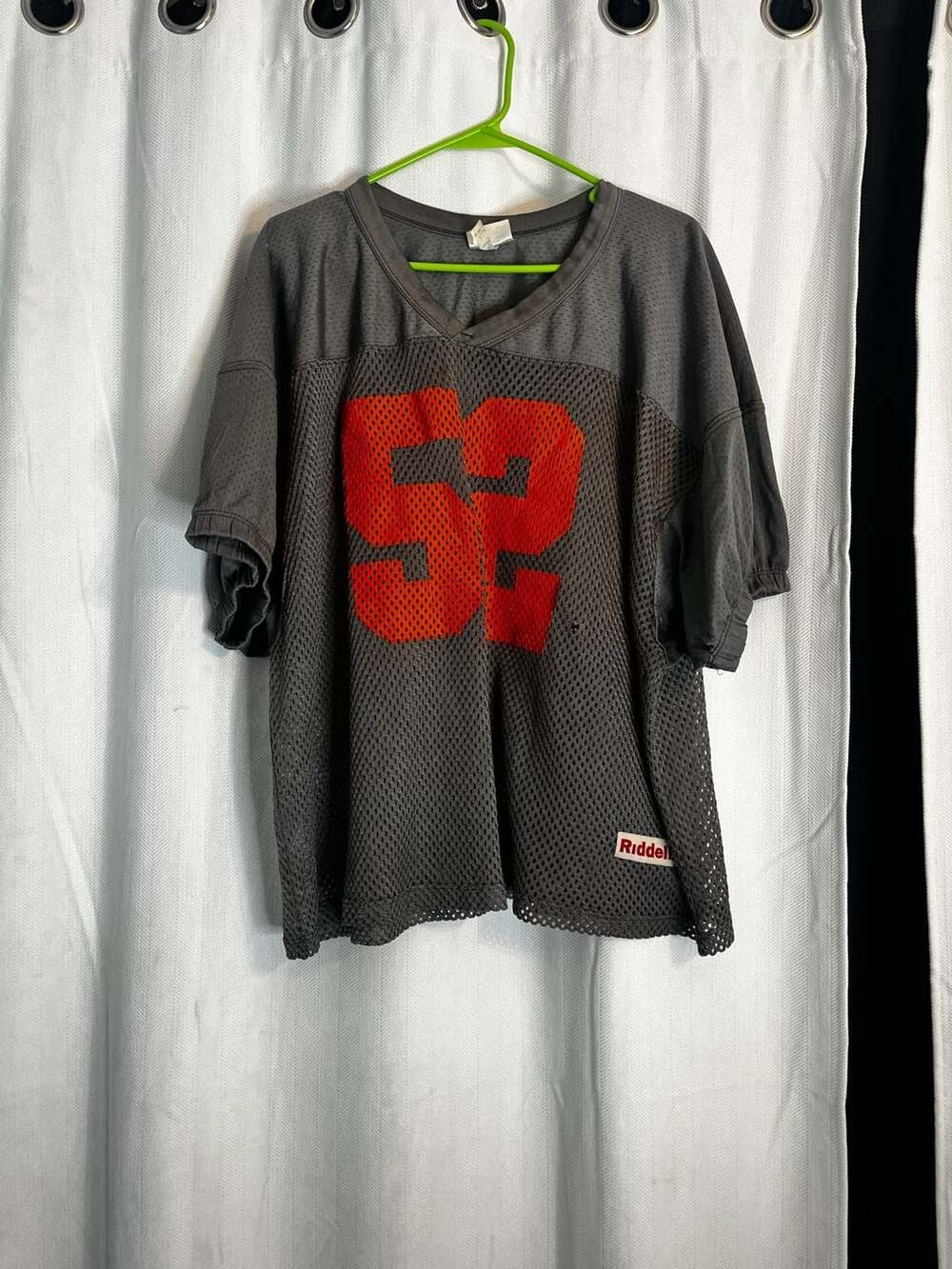 Riddell Factory Direct Gray Mesh Football Jersey Number 52 Adult X-Large